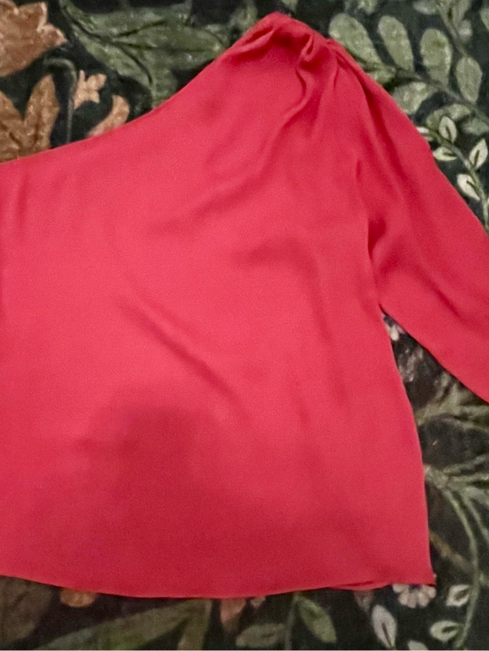 Naked Zebra Vibrant Pink One-Shoulder Top